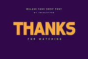 Mulane, a Sans Serif Font by twinstd (Thumbnail 12 of 12)