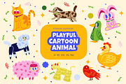 Playful Cartoon Animal, an Object Graphic by Bewalrus Studio (Thumbnail 1 of 4)