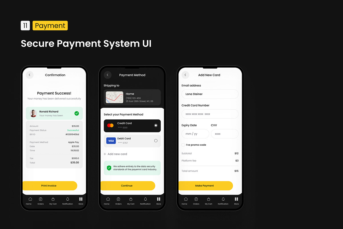 Yumgo – Food Delivery Mobile App UI, an UI Kit Template by Brickclay (Photo 19 of 19)