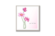 Vector lotus flowers, a Decorative Illustration by RODINA (Thumbnail 2 of 3)