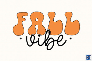 Retro Fall Vibe Svg