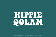 Hippie Qolam | Psychedelic Typeface