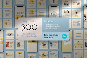 Pet Social Media Canva Template
