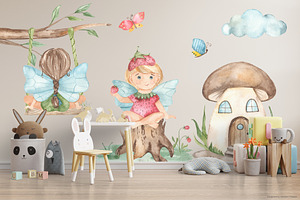 Fairies Garden Watercolor Collection