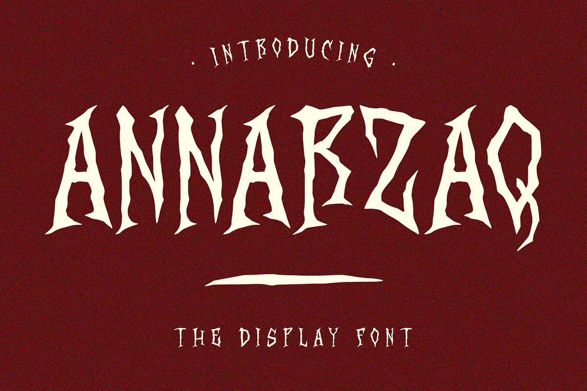 Annarzaq Display Font, a Blackletter Font by Maulana Creative (Photo 9 of 12)