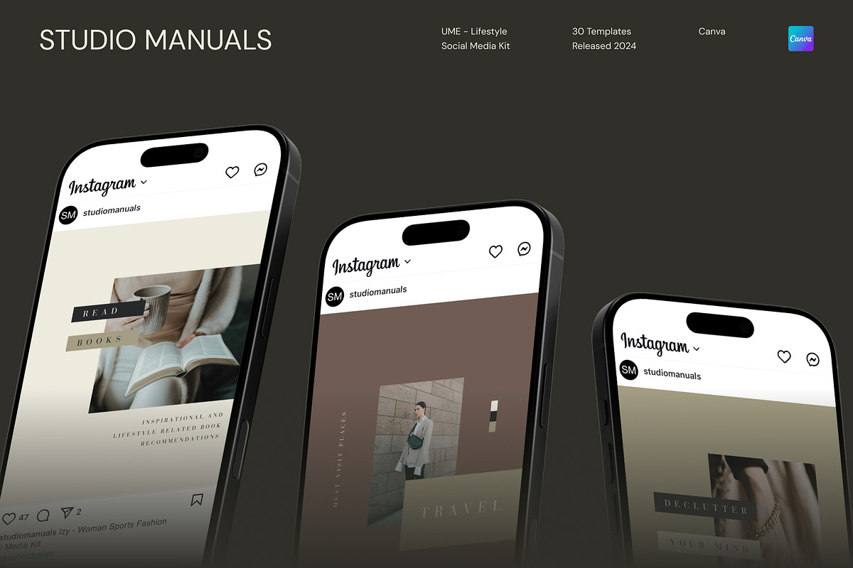 UME – Lifestyle Social Media Kit, a Social Media Template by Studio Manuals (Photo 6 of 8)