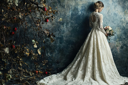 Elegant bridal portrait showcasing i, a Photo by Tanuart