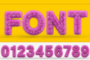 Uppercase fluffy and furry font, a Background Graphic by 3D Graphics Shop (Thumbnail 1 of 3)