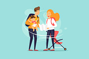 Traveling with children, a Person Illustration by Podis (Thumbnail 1 of 5)