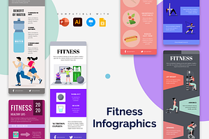 Fitness Infographic Templates