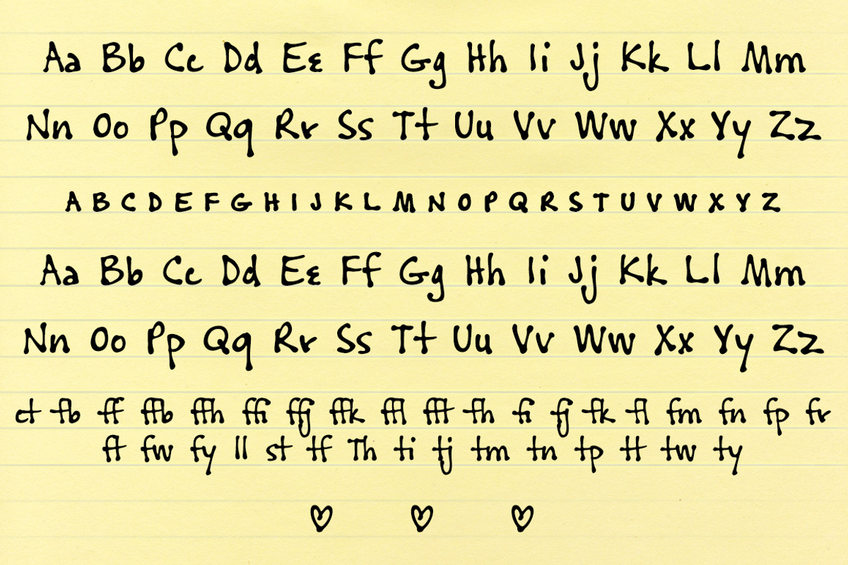 Cedar Street, a font fit for a notepad preview 2