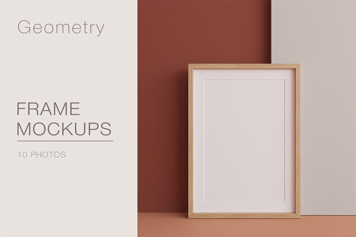 Frame Mockup Kit Geometry, a Product Mockup by MockupsMarket (Photo 4 of 9)