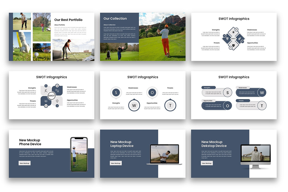 Golfclub – Sports Google Slide, a Presentation Template by kreatifreya (Photo 3 of 5)