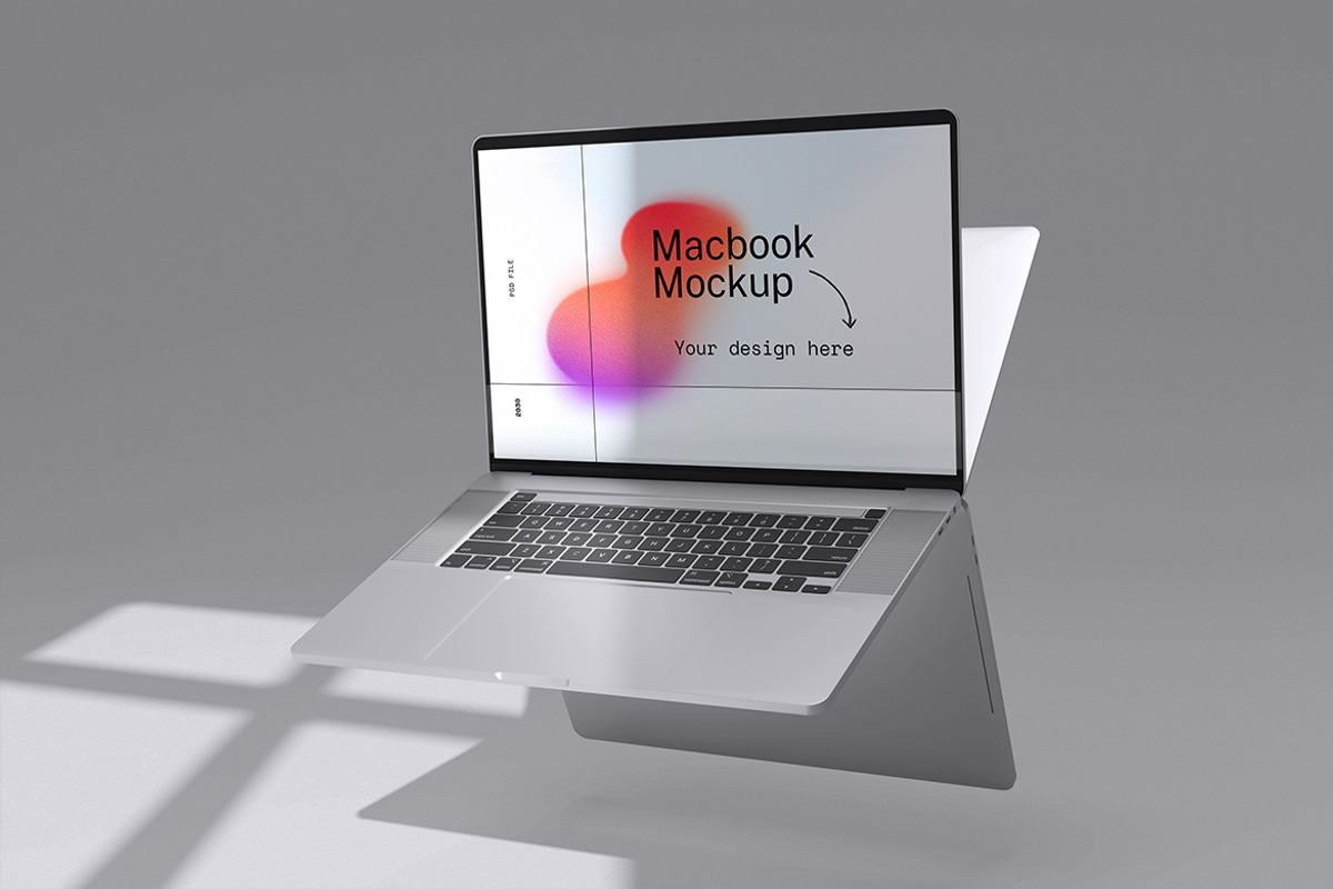 Macbook Mockup, a Wearable Device Mockup by HanaSaka_Studio (Photo 4 of 5)