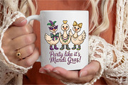 Funny Mardi Gras Goose Coquette Bow, an Illustration by Designking (Thumbnail 3 of 5)