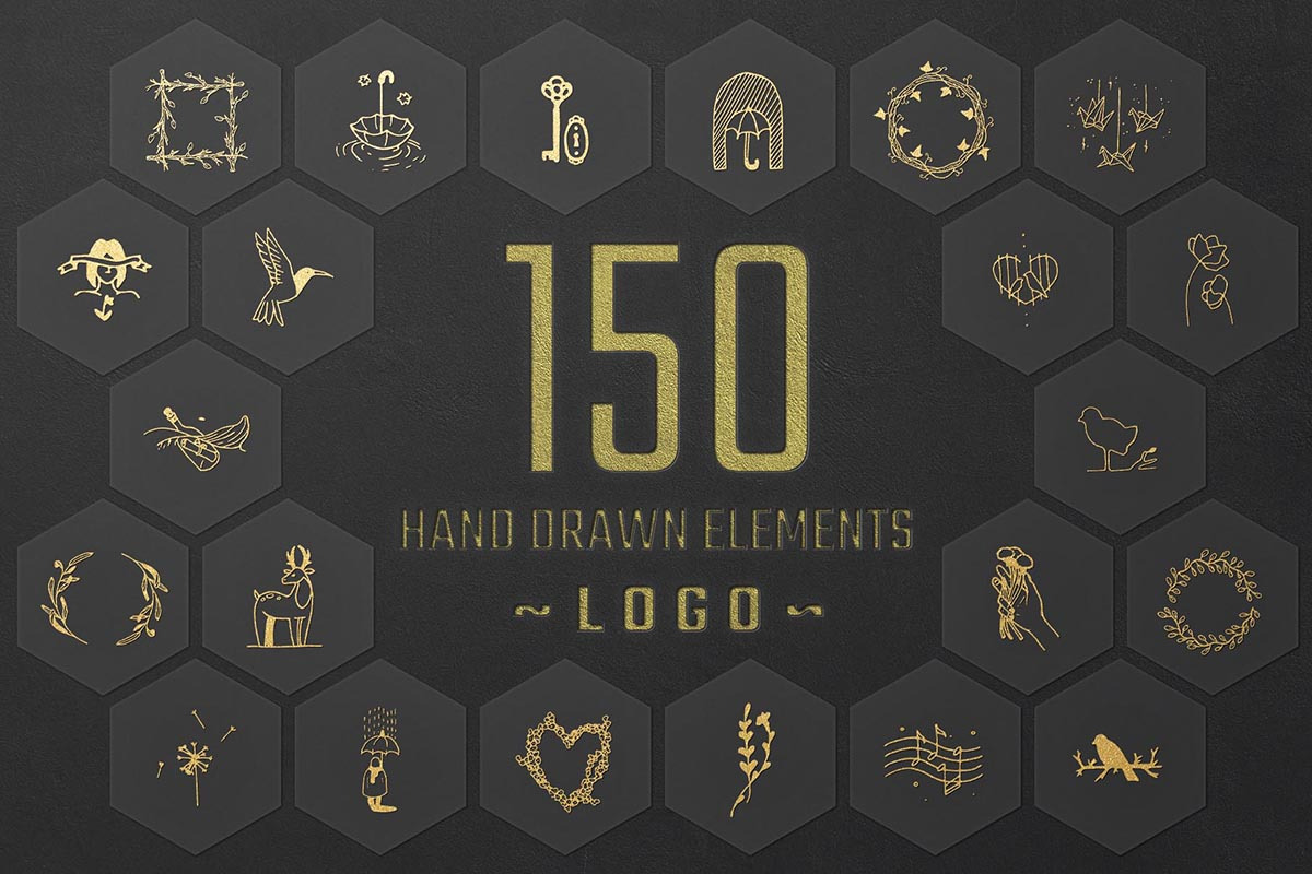 2000 Hand Drawn Elements, an Animal Illustration by Michael Rayback Design (Photo 16 of 29)