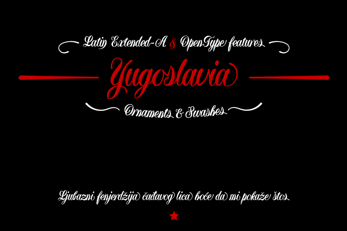 Yugoslavia -calligraphic- preview 2