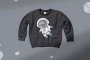 ASTRONAUT clipart. Watercolor animal, an Illustration by OlliArtDesign (Thumbnail 6 of 8)