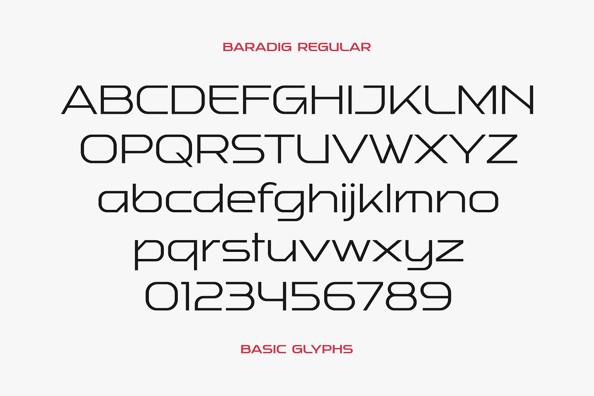 Baradig Fonts Family, a Sans Serif Font by Asenbayu (Photo 11 of 15)