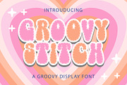 Groovy Stitch - Groovy Font, a Handwritten Font by Densu Creative (Thumbnail 1 of 6)