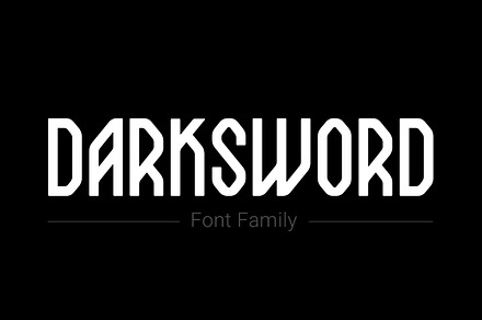 DarkSword Font, a Sans Serif Font by Sentavio