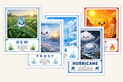 Weather Flashcards, a Stationery Template by Designmela01 (Thumbnail 3 of 5)