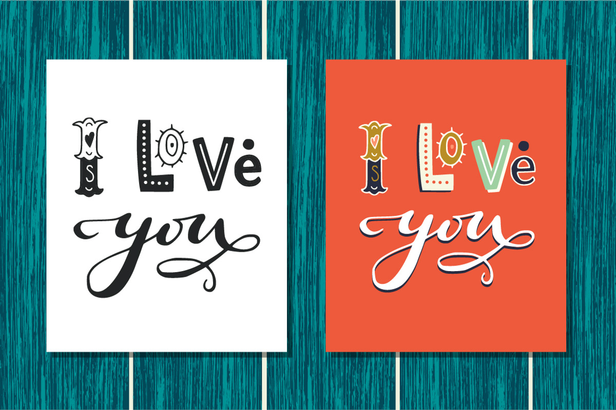 You And Me Lettering, a Decorative Illustration by Sketchetarian (Photo 3 of 3)
