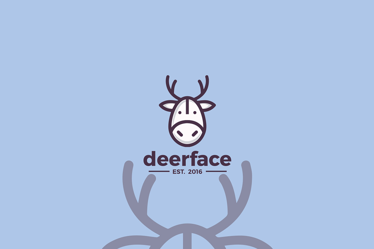 Deer Face Logo Template, a Branding & Logo Template by Propex (Photo 3 of 3)