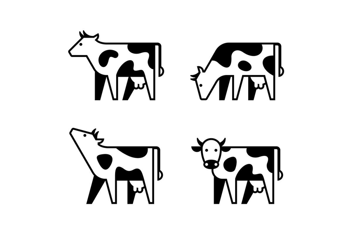 Cow Logo, a Graphic by NataliiaVolyk (Photo 2 of 7)