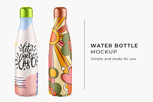 Water Bottle Mockup
