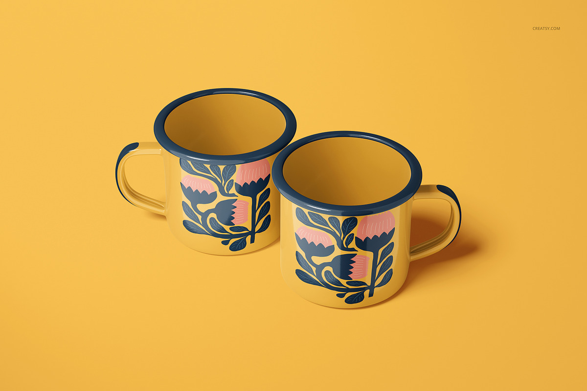 360ml Enamel Mug Mockup Set, a Cups & Container Mockup by creatsy5 (Photo 21 of 30)