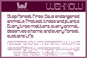 Endangered Beauty font, a Sans Serif Font by weknow (Thumbnail 5 of 8)