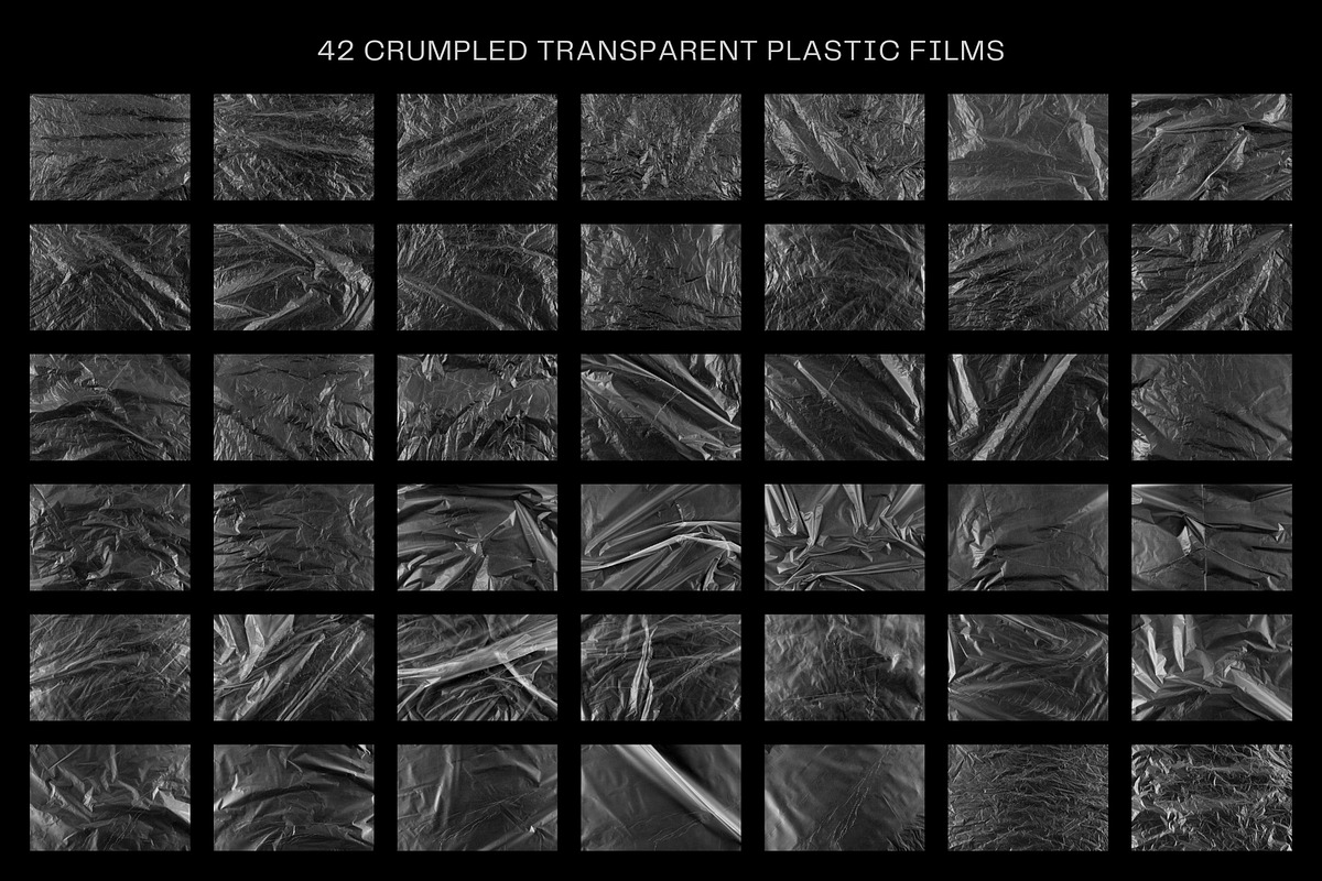 42 Transparent Plastic Film Overlays, a Texture Graphic by Ksuview (Photo 2 of 6)