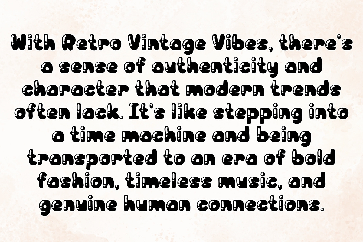 Retro Vintage Vibes - Handwritten, a Handwritten Font by Charmingbear59.design (Photo 2 of 5)