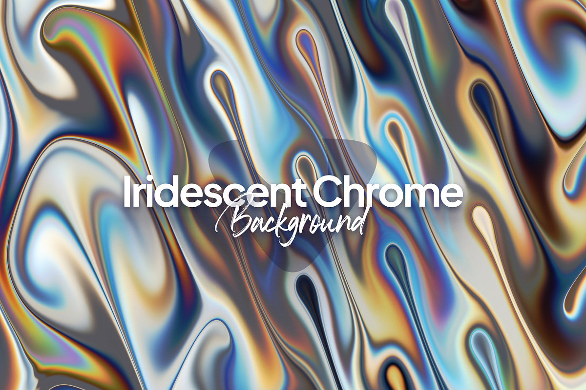 Iridescent Chrome Background, a Texture Graphic by Artbeaut (Photo 1 of 9)