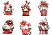 Whimsical Spring Cupcake Clipart, an Illustration by Designking (Thumbnail 4 of 5)