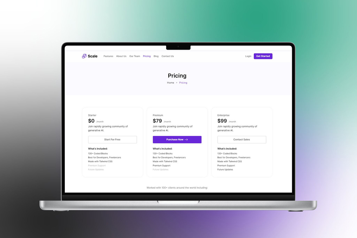 Scale - SaaS Website Template, a Wix Template by TweakDesigns (Photo 3 of 5)