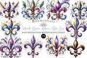Mardi Gras Fleur De Lis, an Illustration by DreamCafeArt (Thumbnail 1 of 6)