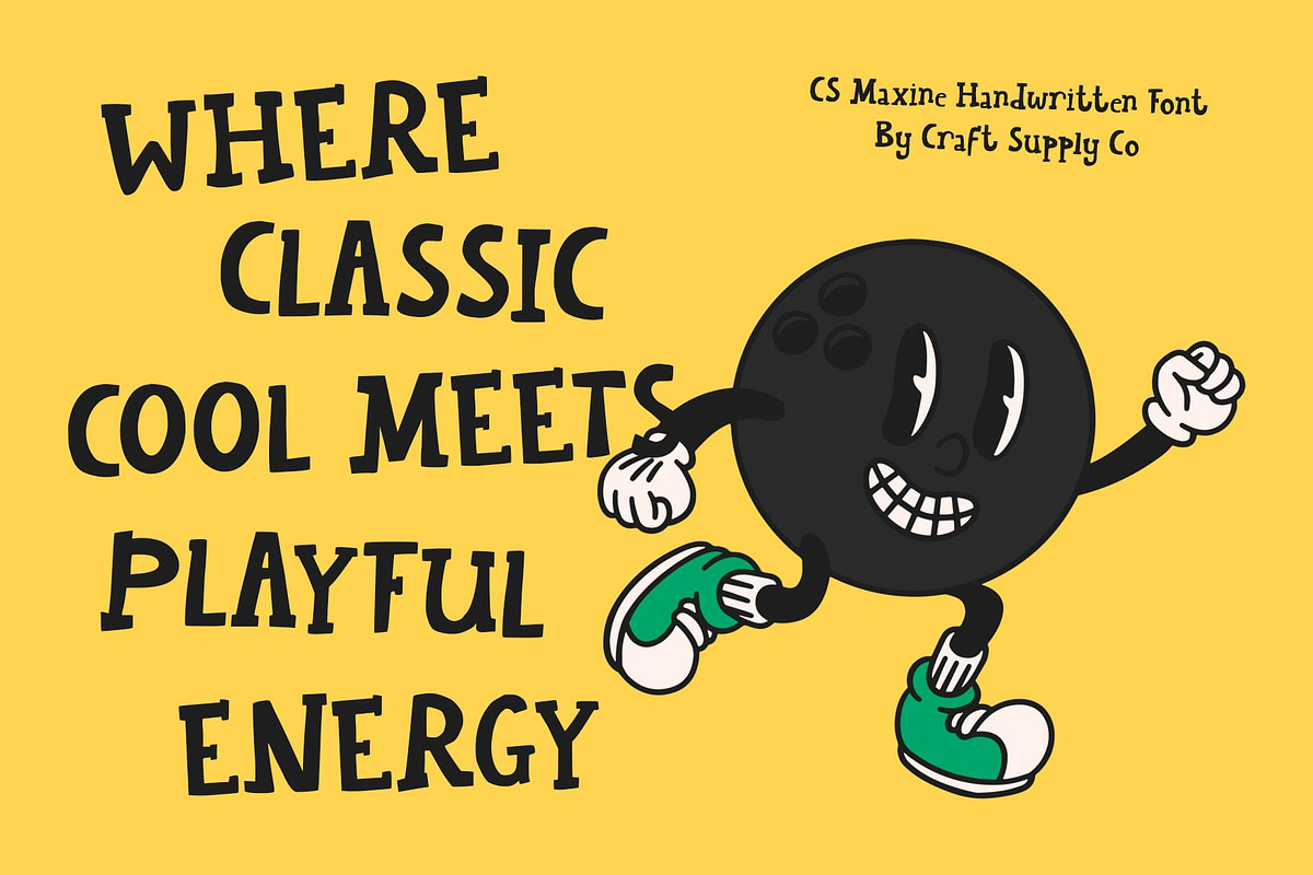 CS Maxine – Playful Handwritten Font, a Handwritten Font by Craft Supply Co. (Photo 3 of 8)