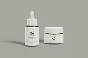 Cosmetic Cream Jar & Dropper Mockup, a Packaging Mockup by zpackcreative (Thumbnail 3 of 5)