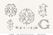 Antique Vintage Monogram Initial G, an Object Graphic by Antique Monograms (Thumbnail 1 of 4)