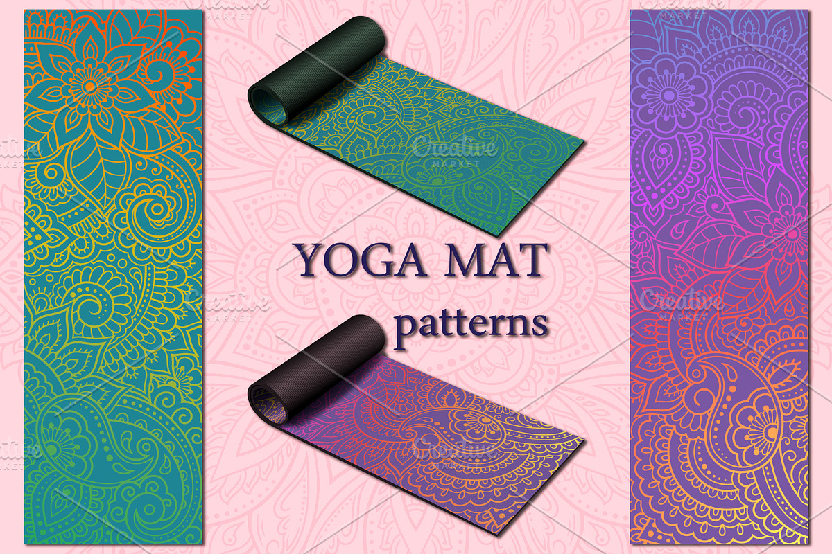 Patterns for yoga mats II, a Pattern Graphic by Katika Shop (Photo 7 of 8)