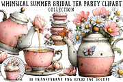 Whimsical Summer Bridal Tea Party, an Illustration by OK Design (Thumbnail 1 of 6)