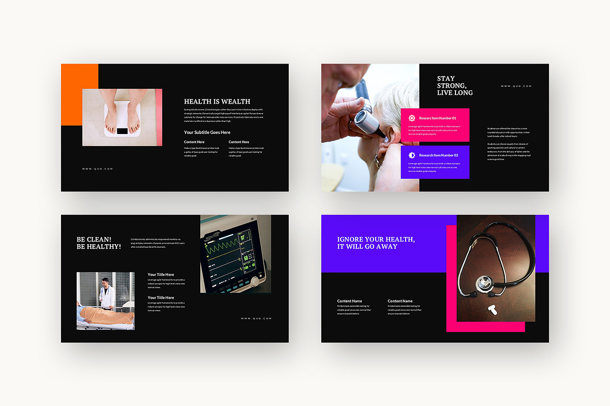 Quo : Health Care Plan Google Slides, a Presentation Template by Punkl Camp (Photo 11 of 16)