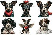 Whimsical Dogs Valentine's Day Png, an Illustration by Craft Nest (Thumbnail 9 of 9)
