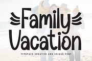 Family Vacation | Script Font, a Script Font by Scratchones (Thumbnail 1 of 9)