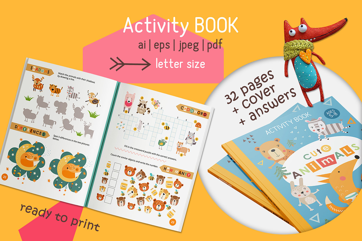 Cute Animals Activities for Kids, an Education Illustration by Nursery Art (Photo 4 of 9)