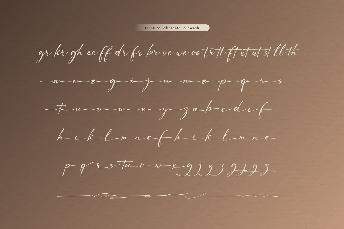 Pustaka Kinandy | Handwritten Script, a Script Font by gracetype_studio (Photo 11 of 12)