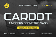 Cardot - A Modern Geometric Font, a Sans Serif Font by Marvadesign (Thumbnail 1 of 6)