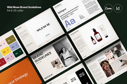 WILD MUSE / Brand Guidelines, a Brochure Template by Studio Dara